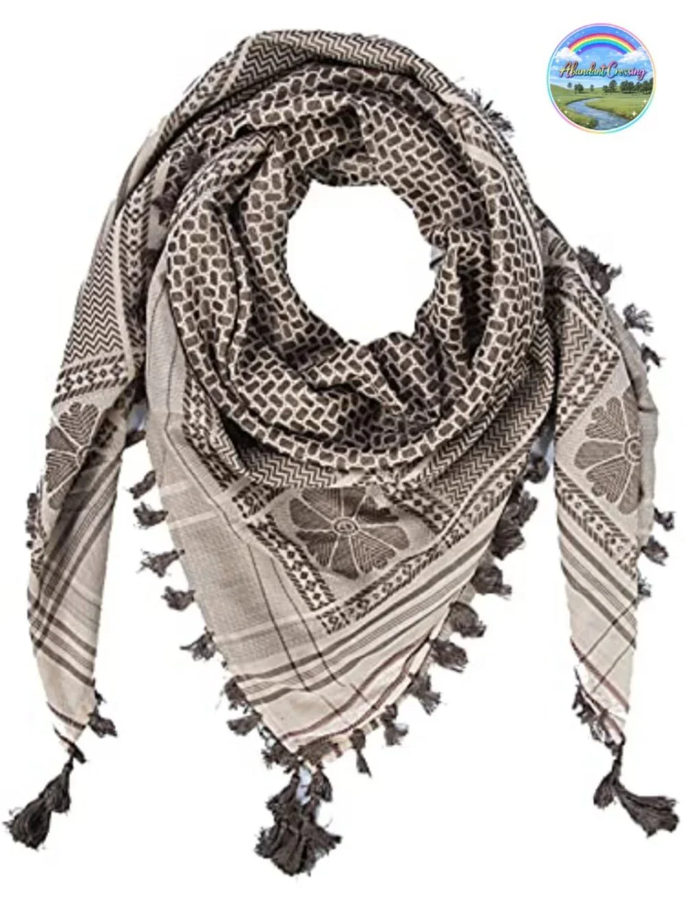 Cotton Shemagh Tactical Desert Wrap Keffiyeh Head Neck Scarf 49x49